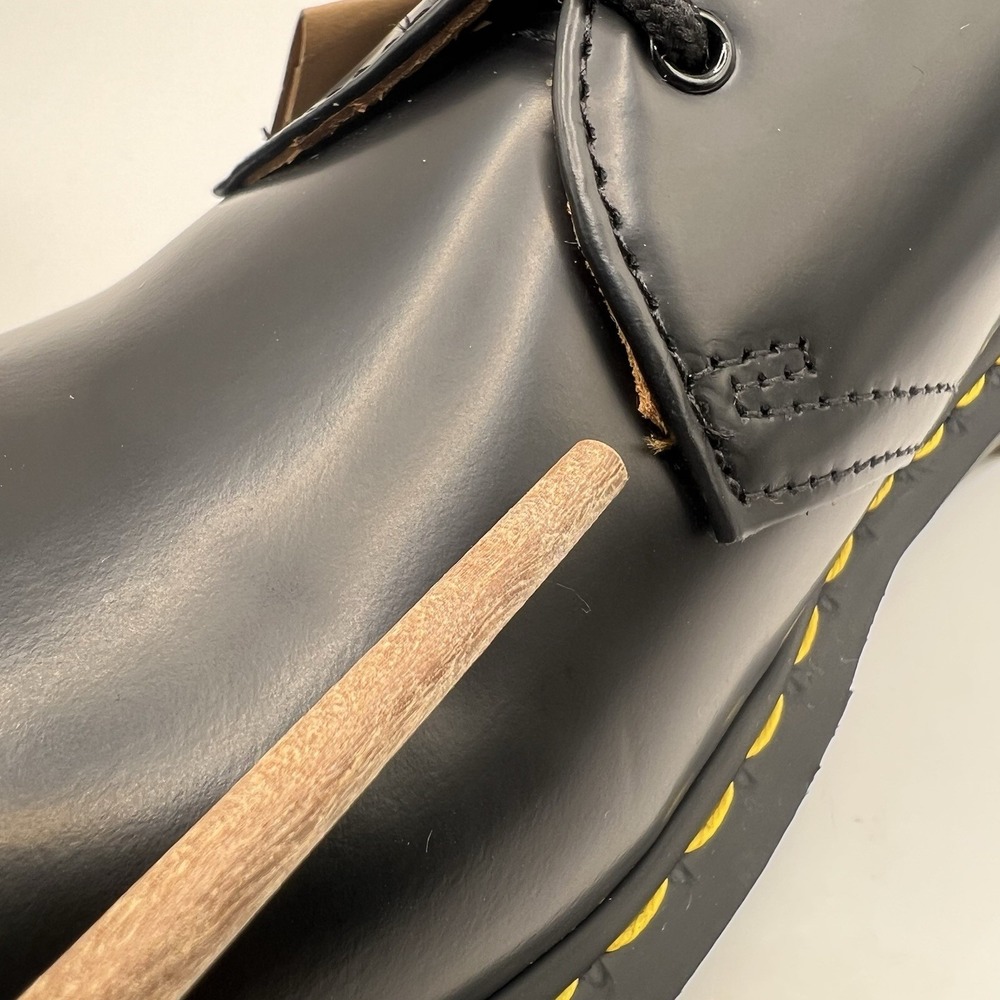 Dr. Martens 1461 Oxford 3-Eye Leather Derby Women's 7/ Men's 6 Black Smooth READ - Picture 10 of 14